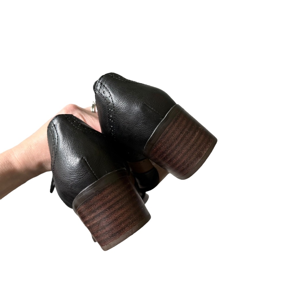 Jeffrey Campbell Vintage Williams Black/Brown Wingtip Oxford Heels Size 8.5 - Picture 9 of 11